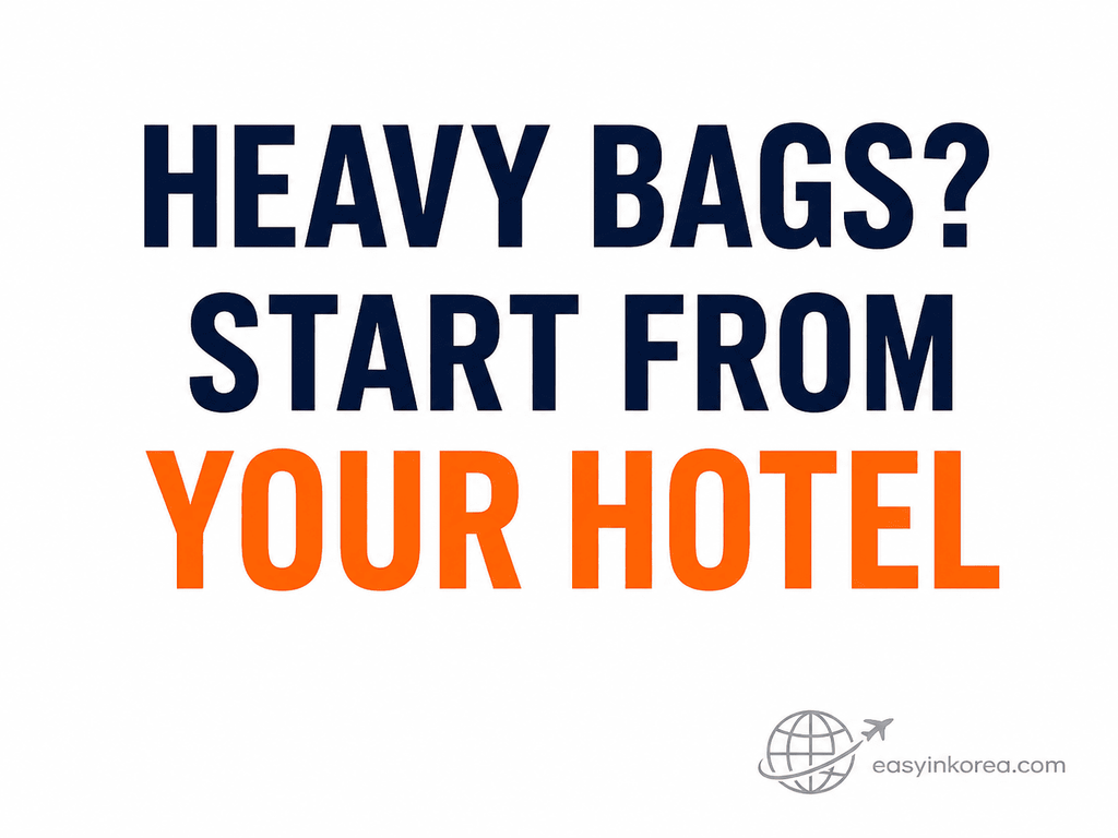 Hongdae to Incheon Airport with heavy luggage planning starts from the traveler’s actual hotel