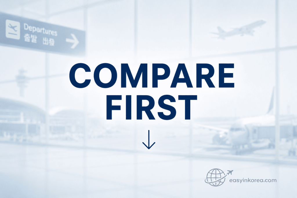 How to Get to Incheon Airport from Seoul comparison guide for AREX, airport bus, and taxi options
