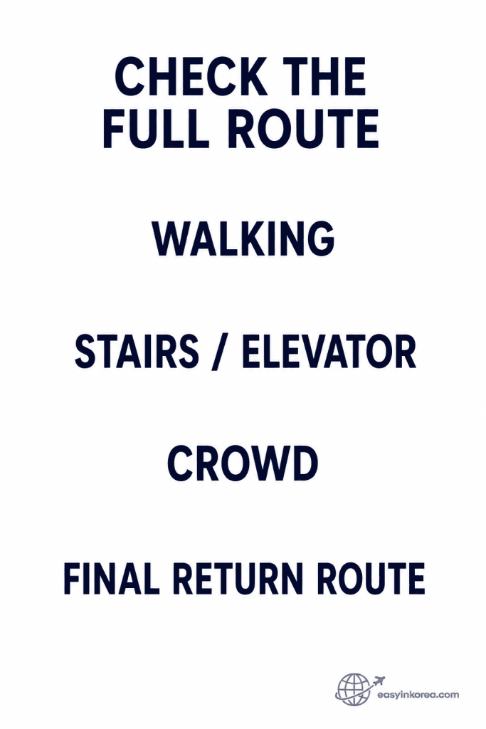 Seoul Fireworks Festival 2026 full-route accessibility check for walking, stairs or elevators, crowds, and return route