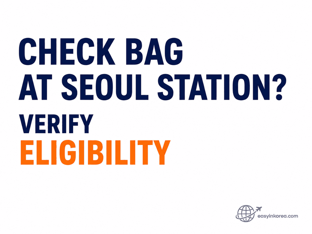 Seoul Station to Incheon Airport with heavy luggage City Airport Terminal eligibility check