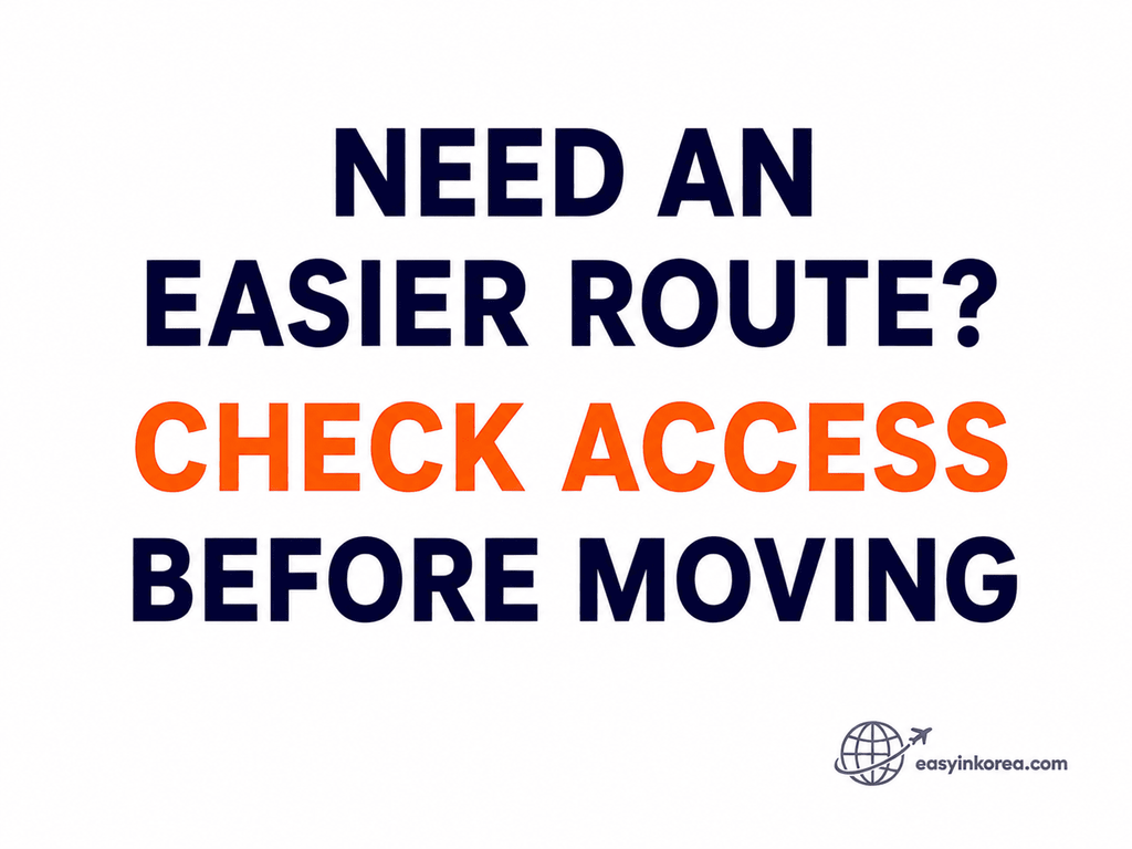 Seoul Subway Transfer accessibility image showing travelers to check an easier accessible route before moving