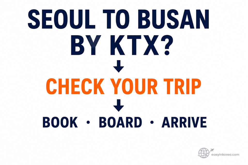 Seoul to Busan KTX trip decision guide for booking boarding and arriving at Busan Station