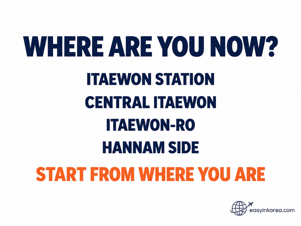 ATM in Itaewon starting areas near Itaewon Station, central Itaewon and Hannam