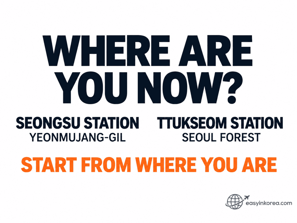 ATM in Seongsu starting areas near Seongsu Station Yeonmujang-gil Ttukseom Station and Seoul Forest