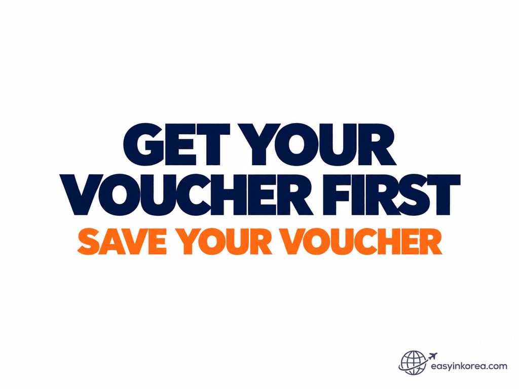 Yeouido Pass voucher guide explaining how to get and save a KKday booking voucher.
